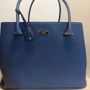 Kate Spade Tilden Place Ariel, Triple Compartment Satchel, Dark BlueJay